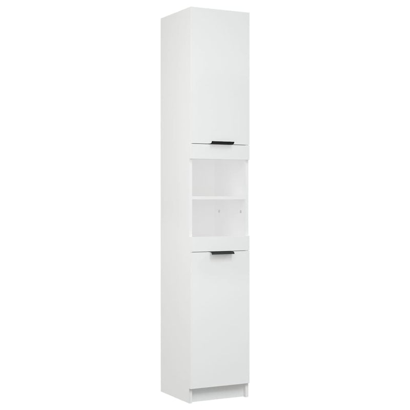 Bathroom Cabinet White 32x34x188.5 cm Engineered Wood Payday Deals