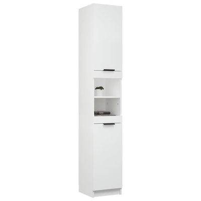 Bathroom Cabinet White 32x34x188.5 cm Engineered Wood Payday Deals