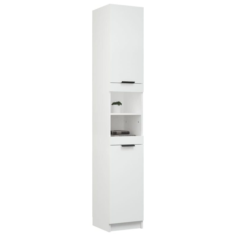 Bathroom Cabinet White 32x34x188.5 cm Engineered Wood Payday Deals