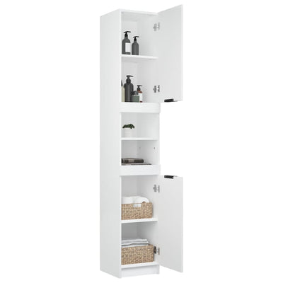 Bathroom Cabinet White 32x34x188.5 cm Engineered Wood Payday Deals