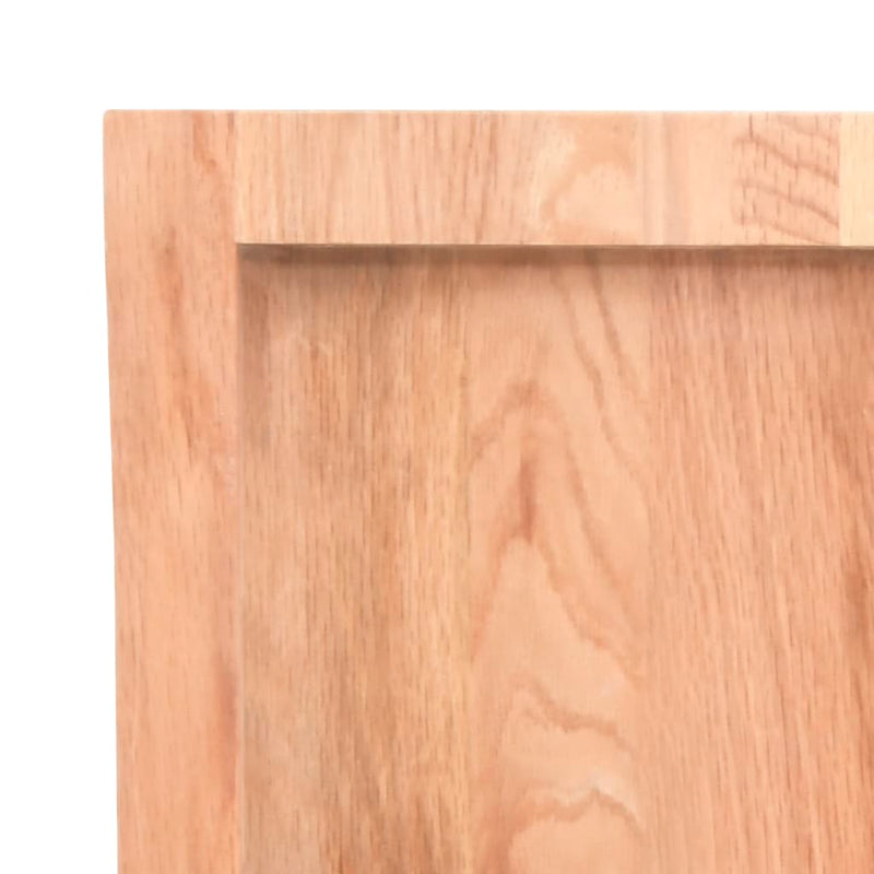 Bathroom Countertop Light Brown 120x60x6 cm Treated Solid Wood Payday Deals