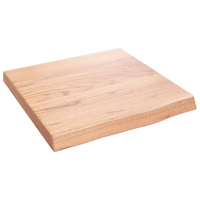 Bathroom Countertop Light Brown 40x40x4 cm Treated Solid Wood Payday Deals