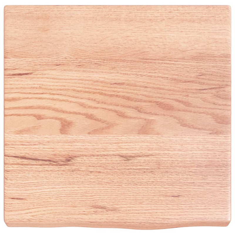 Bathroom Countertop Light Brown 40x40x4 cm Treated Solid Wood Payday Deals