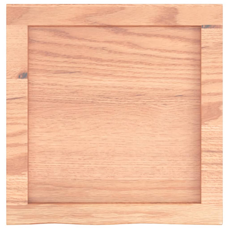 Bathroom Countertop Light Brown 40x40x4 cm Treated Solid Wood Payday Deals