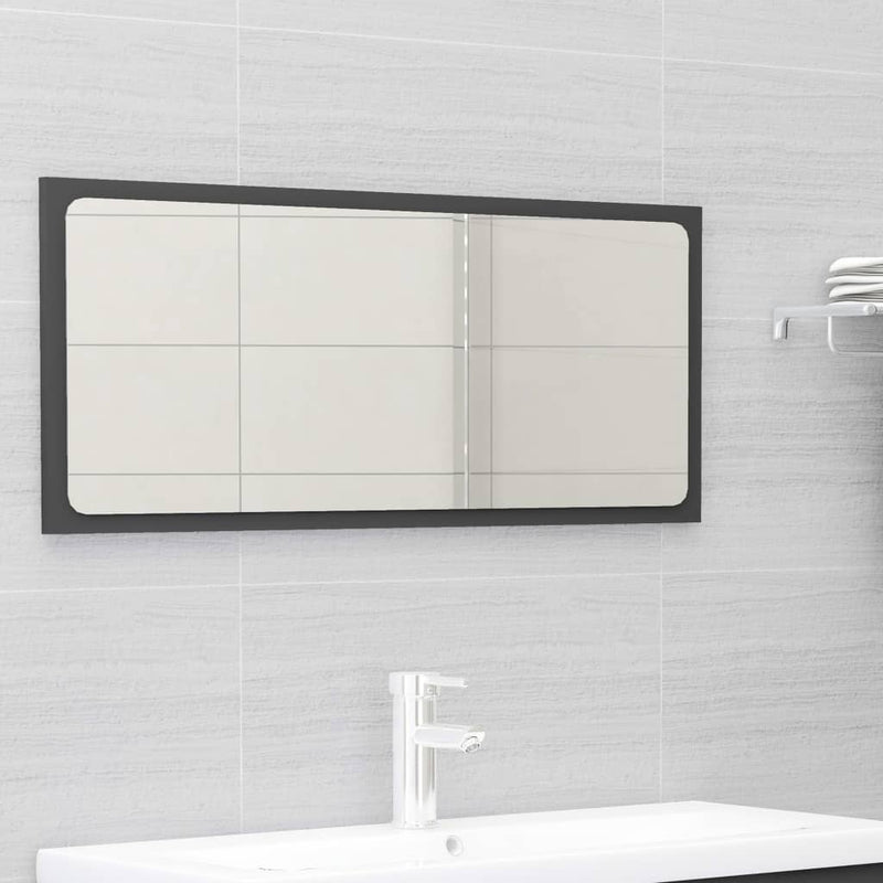 Bathroom Furniture Set Grey Engineered Wood Payday Deals