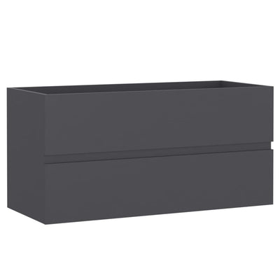 Bathroom Furniture Set Grey Engineered Wood Payday Deals