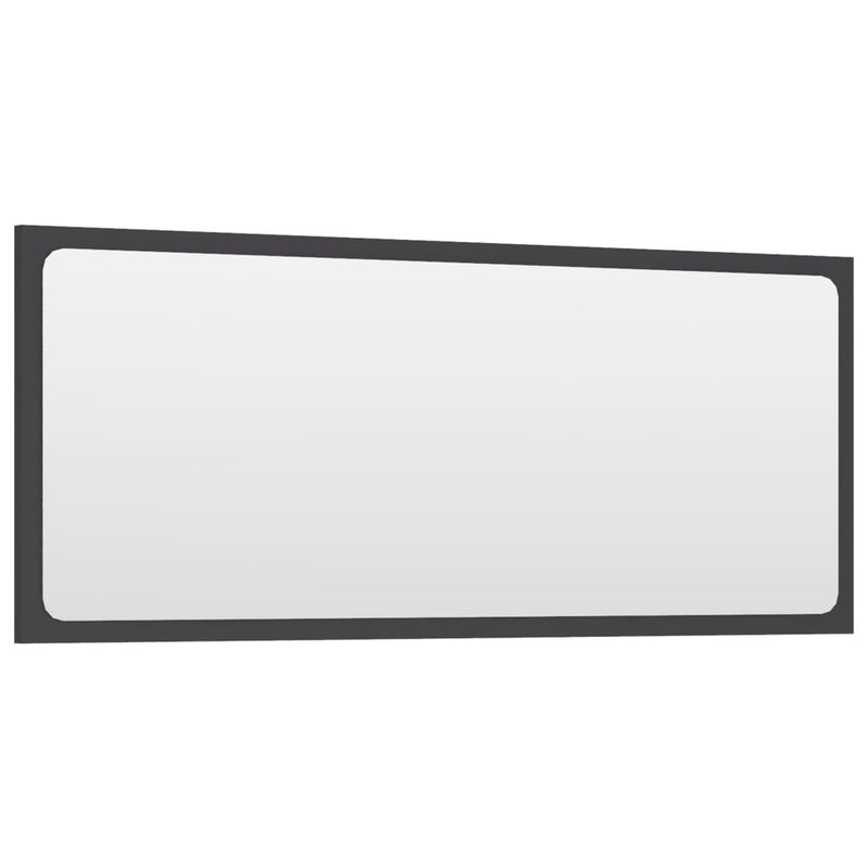 Bathroom Mirror Grey 90x1.5x37 cm Chipboard Payday Deals