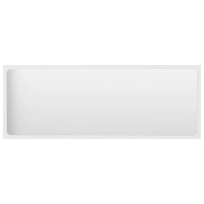 Bathroom Mirror White 100x1.5x37 cm Engineered Wood Payday Deals