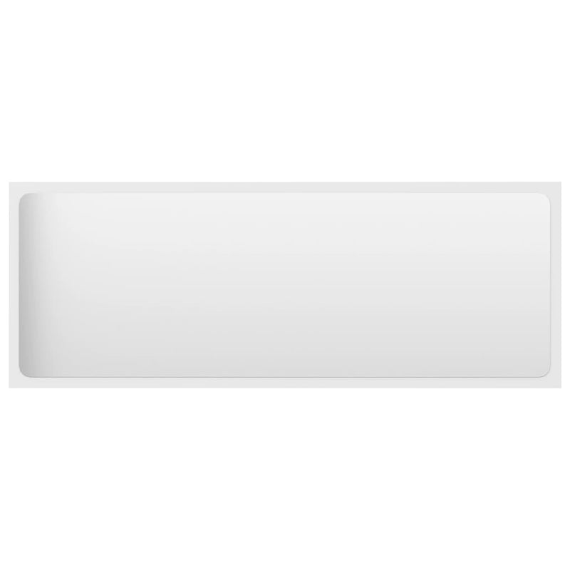 Bathroom Mirror White 100x1.5x37 cm Engineered Wood Payday Deals