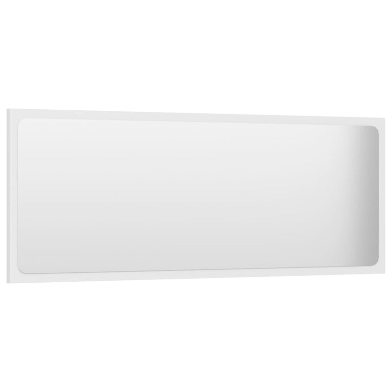 Bathroom Mirror White 100x1.5x37 cm Engineered Wood Payday Deals