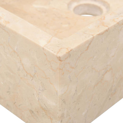 Bathroom Vanity Cabinet Solid Wood Teak with Sinks Marble Cream Payday Deals