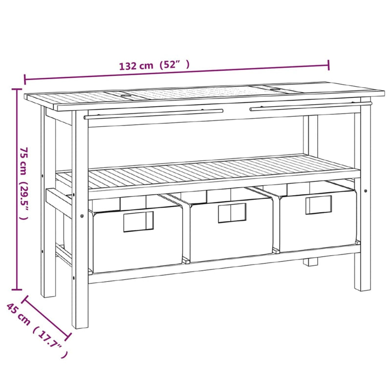 Bathroom Vanity Cabinet with Black Marble Sinks Solid Wood Teak Payday Deals