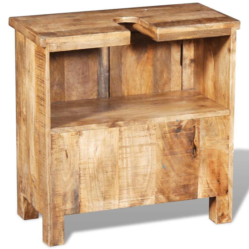 Bathroom Vanity Cabinet with Mirror Solid Mango Wood Payday Deals