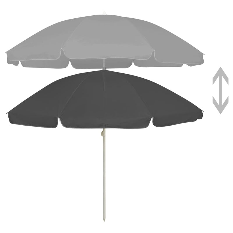 Beach Parasol Anthracite 240 cm Payday Deals