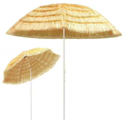 Beach Parasol Natural 300 cm Hawaii Style Payday Deals