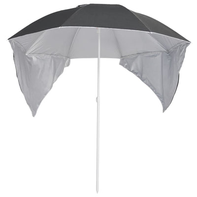 Beach Parasol with Side Walls Anthracite 215 cm Payday Deals