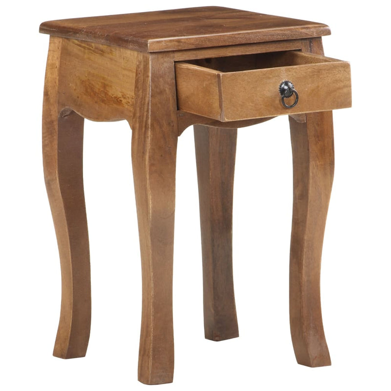 Bed Cabinet 28x28x46 cm Solid Mango Wood Payday Deals