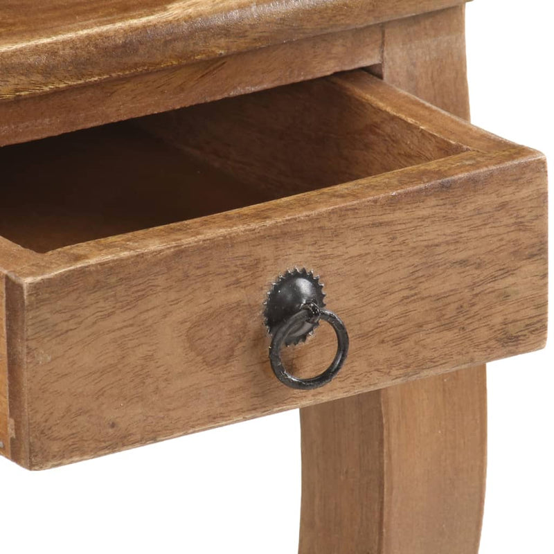 Bed Cabinet 28x28x46 cm Solid Mango Wood Payday Deals