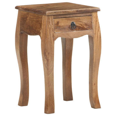 Bed Cabinet 28x28x46 cm Solid Mango Wood Payday Deals