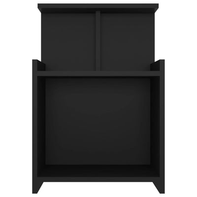 Bed Cabinet Black 40x35x60 cm Engineered Wood Payday Deals