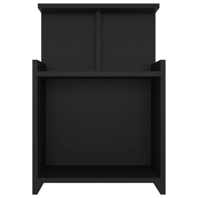 Bed Cabinet Black 40x35x60 cm Engineered Wood Payday Deals