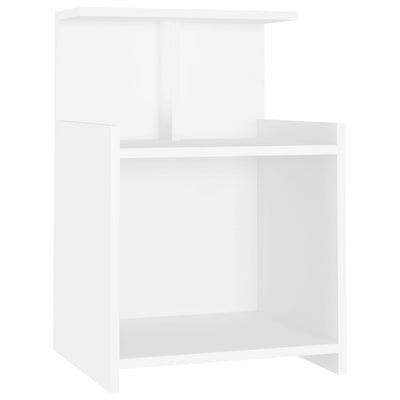 Bed Cabinet White 40x35x60 cm Chipboard Payday Deals