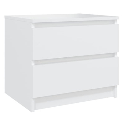 Bed Cabinet White 50x39x43.5 cm Engineered Wood Payday Deals