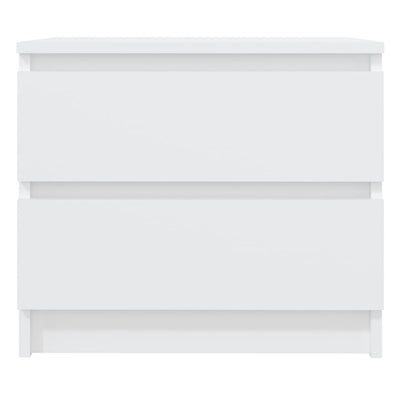 Bed Cabinet White 50x39x43.5 cm Engineered Wood Payday Deals