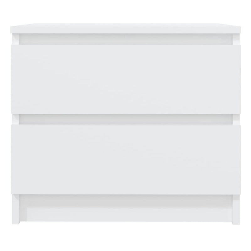 Bed Cabinet White 50x39x43.5 cm Engineered Wood Payday Deals