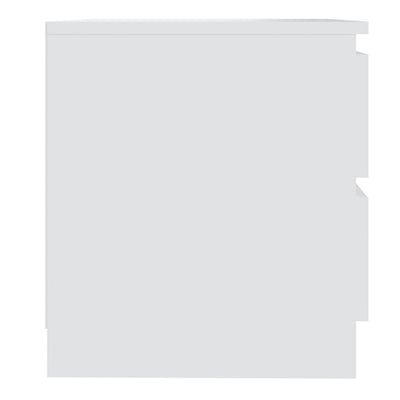 Bed Cabinet White 50x39x43.5 cm Engineered Wood Payday Deals