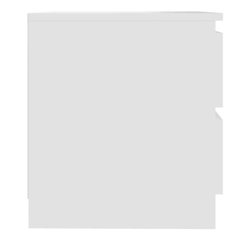 Bed Cabinet White 50x39x43.5 cm Engineered Wood Payday Deals
