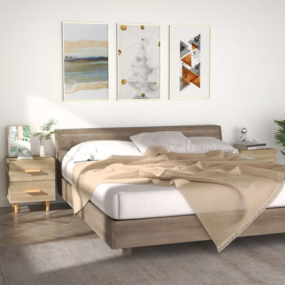 Bed Cabinets 2 pcs Sonoma Oak 40x35x47.5 cm Payday Deals
