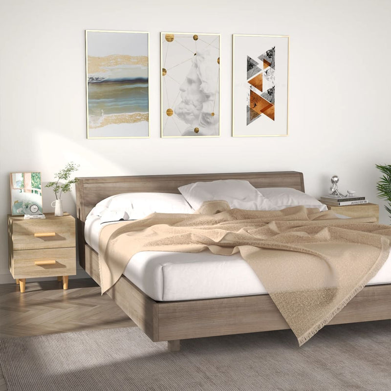 Bed Cabinets 2 pcs Sonoma Oak 40x35x47.5 cm Payday Deals