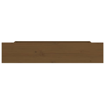 Bed Drawers 4 pcs Honey Brown Solid Wood Pine Payday Deals