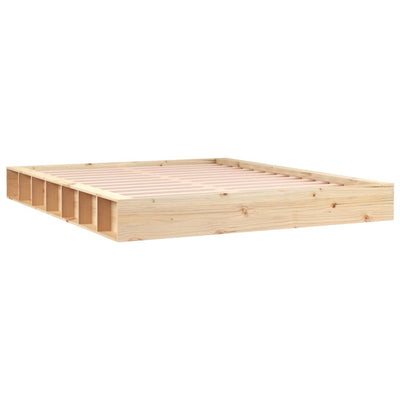 Bed Frame 153x203 cm Queen Size Solid Wood Payday Deals