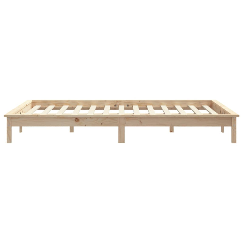 Bed Frame 153x203 cm Solid Wood Pine Queen Size Payday Deals