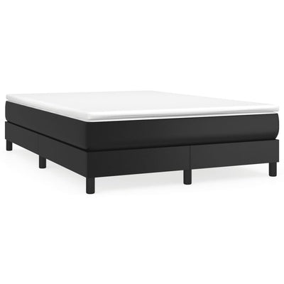 Bed Frame Black 153x203 cm Queen Size Faux Leather Payday Deals
