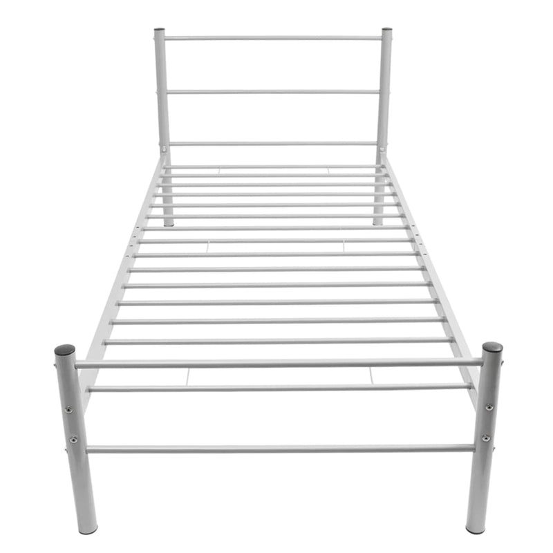 Bed Frame Grey Metal King Single Size Payday Deals