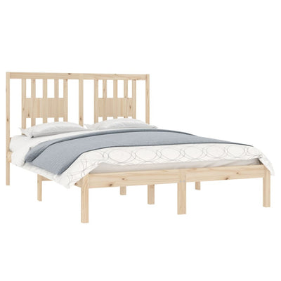 Bed Frame Solid Wood 137x187 Double Size Payday Deals