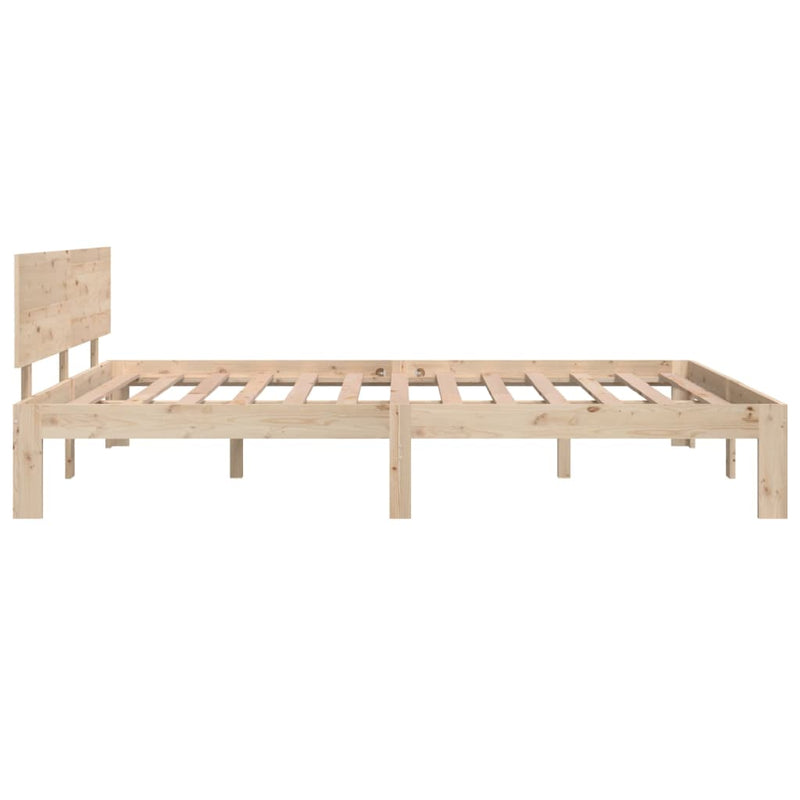 Bed Frame Solid Wood 153x203 cm Queen Size Payday Deals