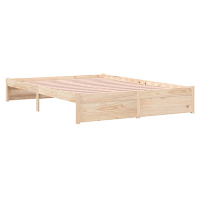 Bed Frame Solid Wood 153x203 cm Queen Size Payday Deals