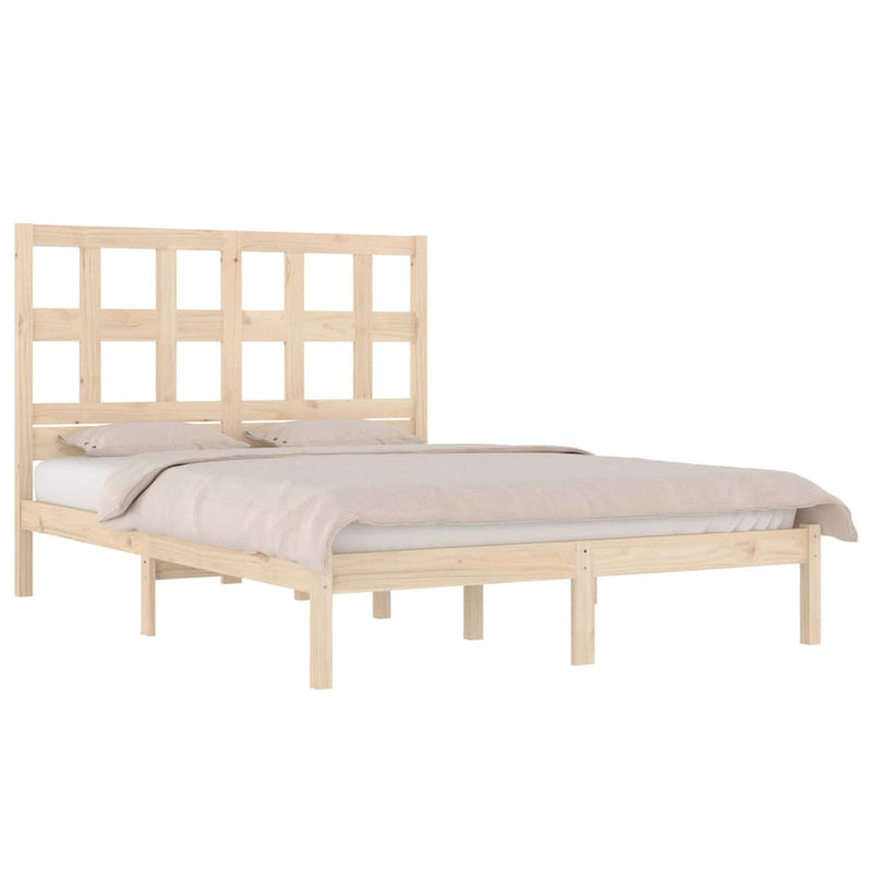 Bed Frame Solid Wood Pine 137x187 Double Size Payday Deals