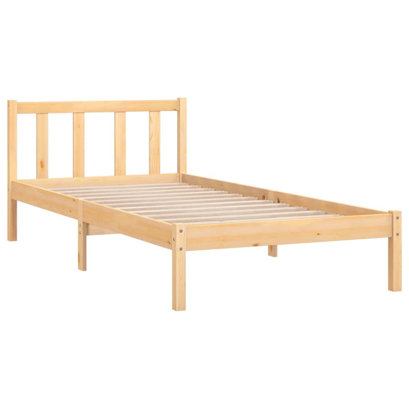 Bed Frame Solid Wood Pine 92x187 cm Single Bed Size Payday Deals