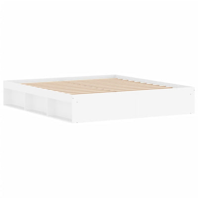 Bed Frame White 183x203 cm King Size Payday Deals