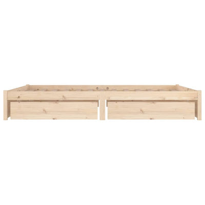 Bed Frame with Drawers 137x187 cm Double Size Payday Deals