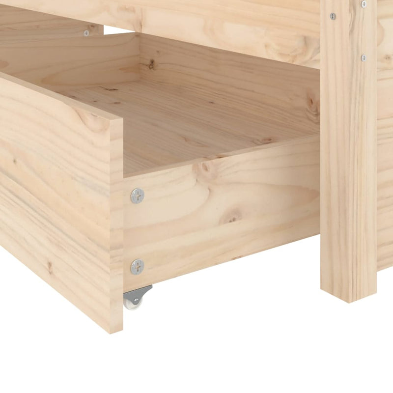 Bed Frame with Drawers 137x187 cm Double Size Payday Deals