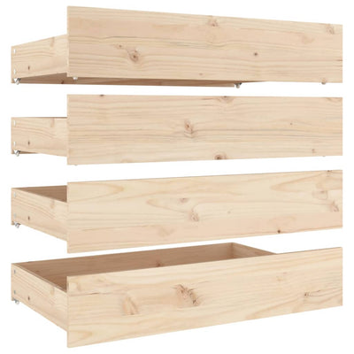 Bed Frame with Drawers 137x187 cm Double Size Payday Deals