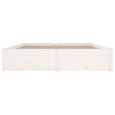 Bed Frame with Drawers White 153x203 cm Queen Size Payday Deals