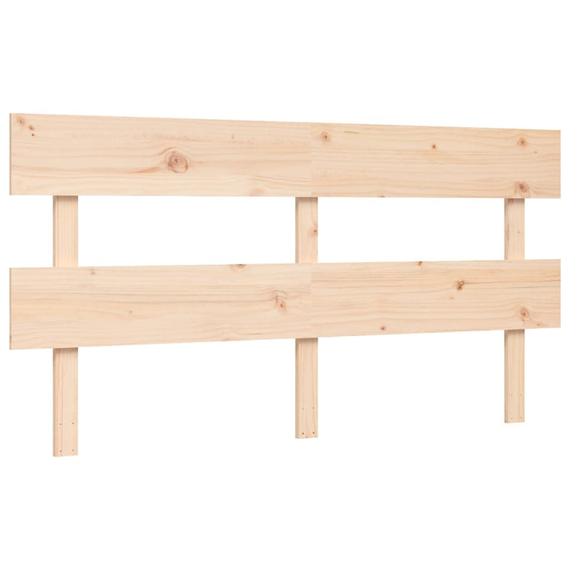 Bed Frame with Headboard 153x203 cm Queen Solid Wood Payday Deals