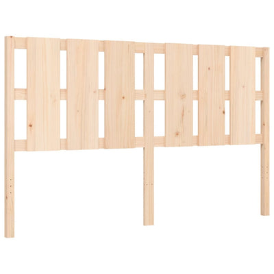 Bed Frame with Headboard 153x203 cm Queen Solid Wood Payday Deals